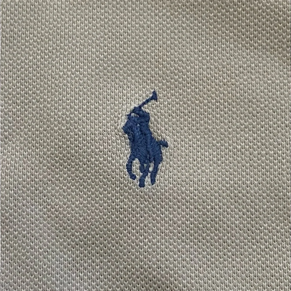 Polo Ralph Lauren Men’s Sz XL Beige Iconic Mesh Knit‎ Polo Shirt